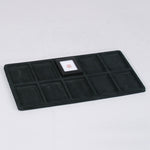 Tray Liners for GB-0001 Gemstone Displays — Flocked Tray Liner — Black
