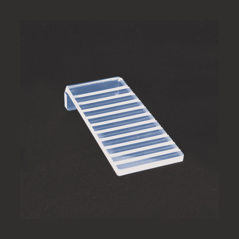 Clear Acrylic Card Stand — 3 1/4 x 7 3/8 x 1 5/8" H — Clear