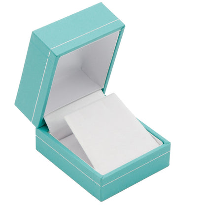 Classic Teal Blue Leatherette Box