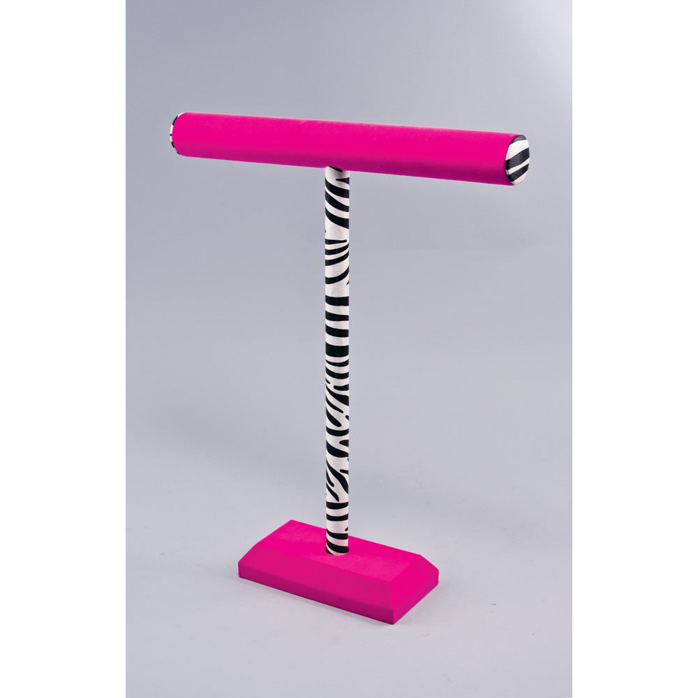 Zebra T-Bar — 14 x 18 1/8" H (355 x 460 mm) — Pink Velvet