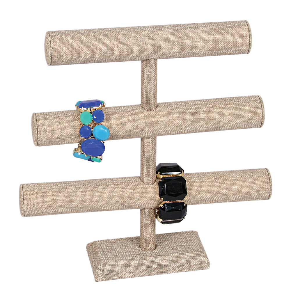 Linen Triple T-Bar — Burlap
