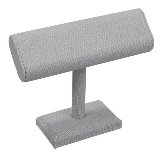 Oval Shape T-Bar — B — 7 3/8 x 7 1/8" H — Grey Linen
