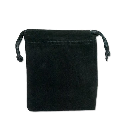 Bolsa de cuero sintético con cordón - Cuero sintético negro