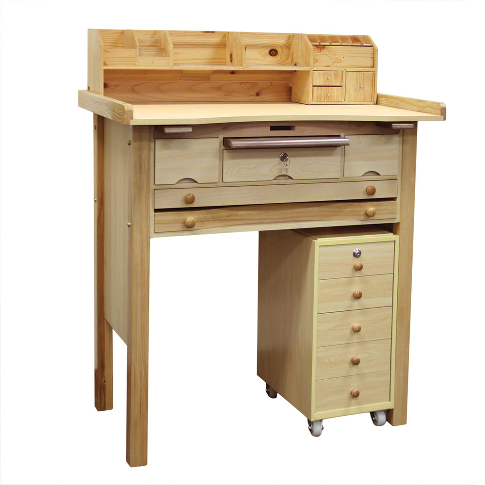 Bench Storage Drawer — Natural Wood