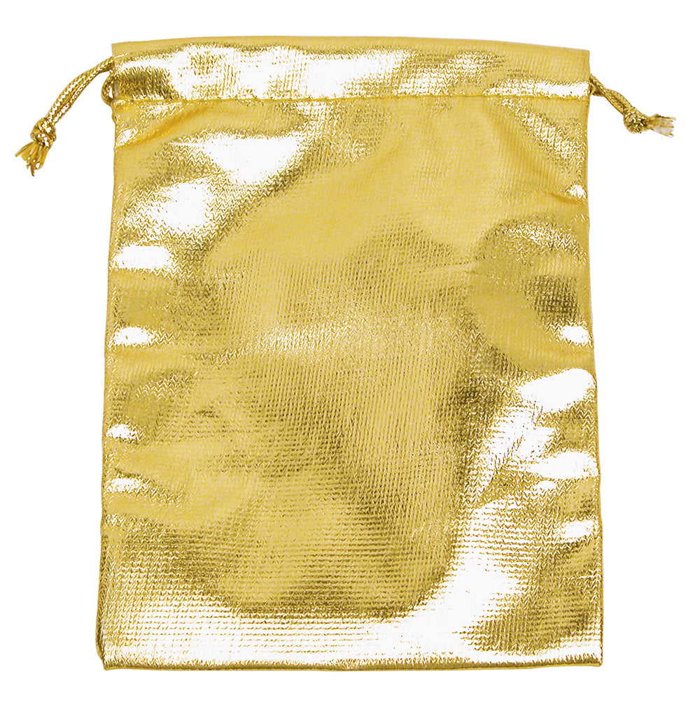 Lamé Pouch — Gold Lame — 4 x 5 in