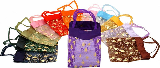 Assorted Organza Tote - 12 pcs. Pack