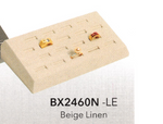RING (18-slot) tray — natural linen beige