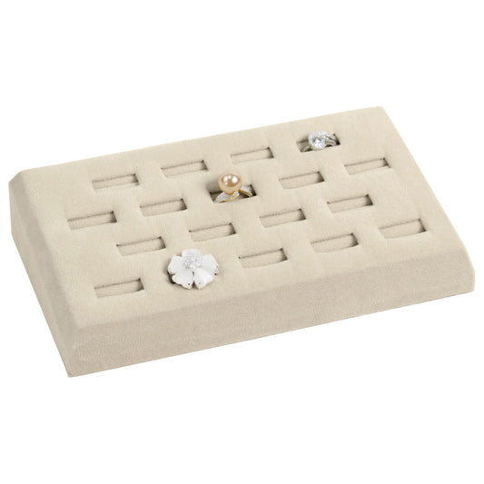 RING (18-slot) tray — beige