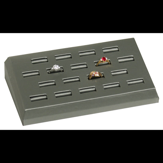 Ring (18-slot) tray — steel grey
