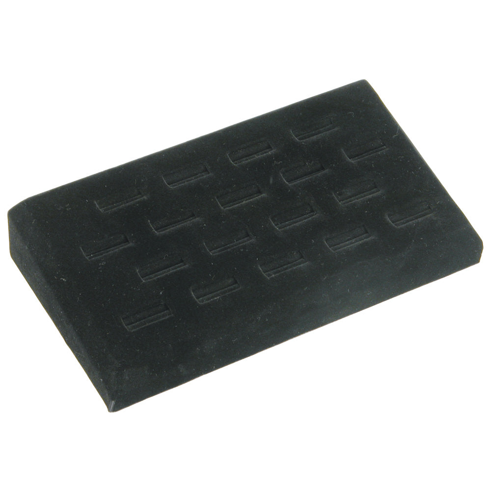RING (18-slot) tray — Black velvet