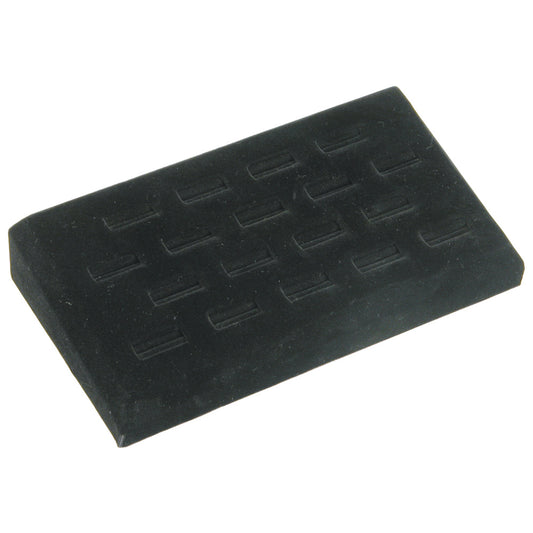 RING (18-slot) tray — Black velvet