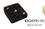 RING (12-slot) tray — Black velvet