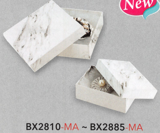 Cotton Filled Box - #82 - 8 x 2 x 1 - Marble