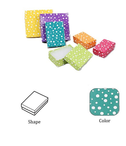 Assorted Color Cotton Filled Box