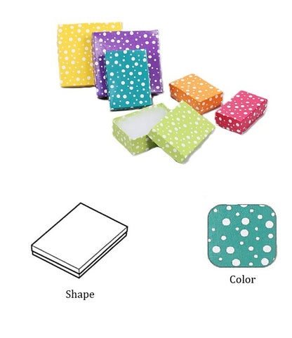 Assorted Color Cotton Filled Box