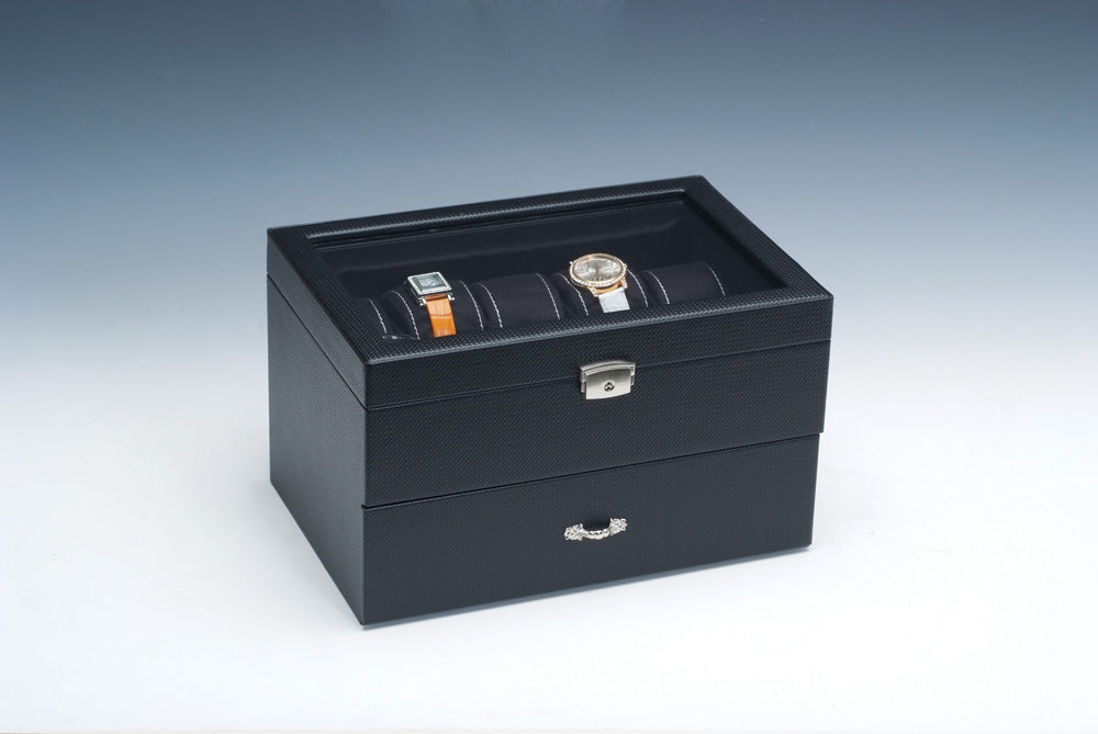 Premium Solid & Glass Top Watch Cases