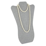 Necklace Display with Easel — 8 5/8 x 14 1/8" H — Grey Linen