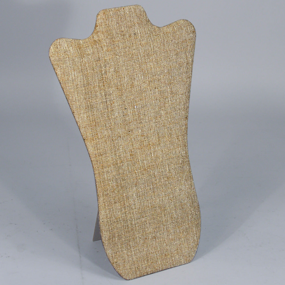 Necklace Display with Easel — 8 5/8 x 14 1/8" H — Burlap