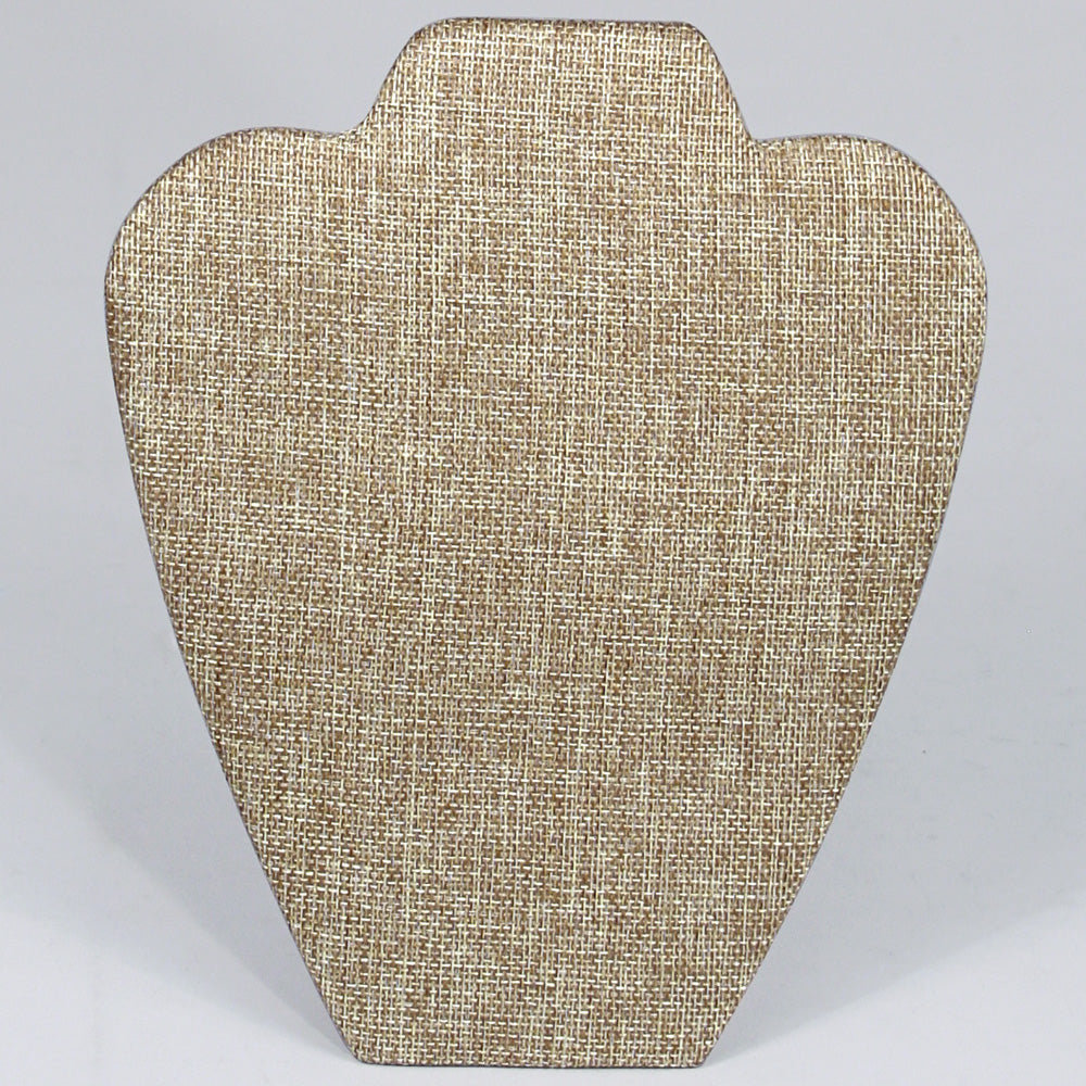 Necklace Display with Easel — 7 3/8 x 8 5/8" H — Burlap