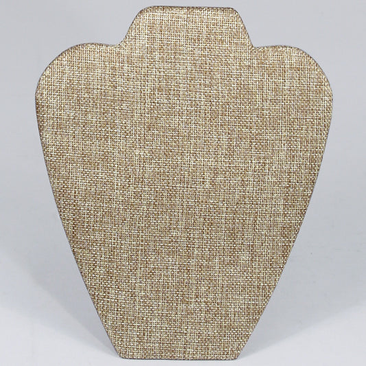Necklace Display with Easel — 7 3/8 x 8 5/8" H — Burlap