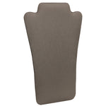 Necklace Display with Easel — 7 5/8 x 12 1/2" H — Steel Grey Faux Leather