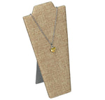 Necklace Display with Easel — 4 1/4 x 8 5/8" H — Burlap