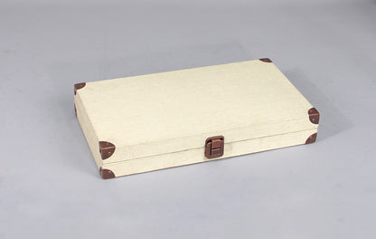 Solid-Top Burlap & Linen Cases