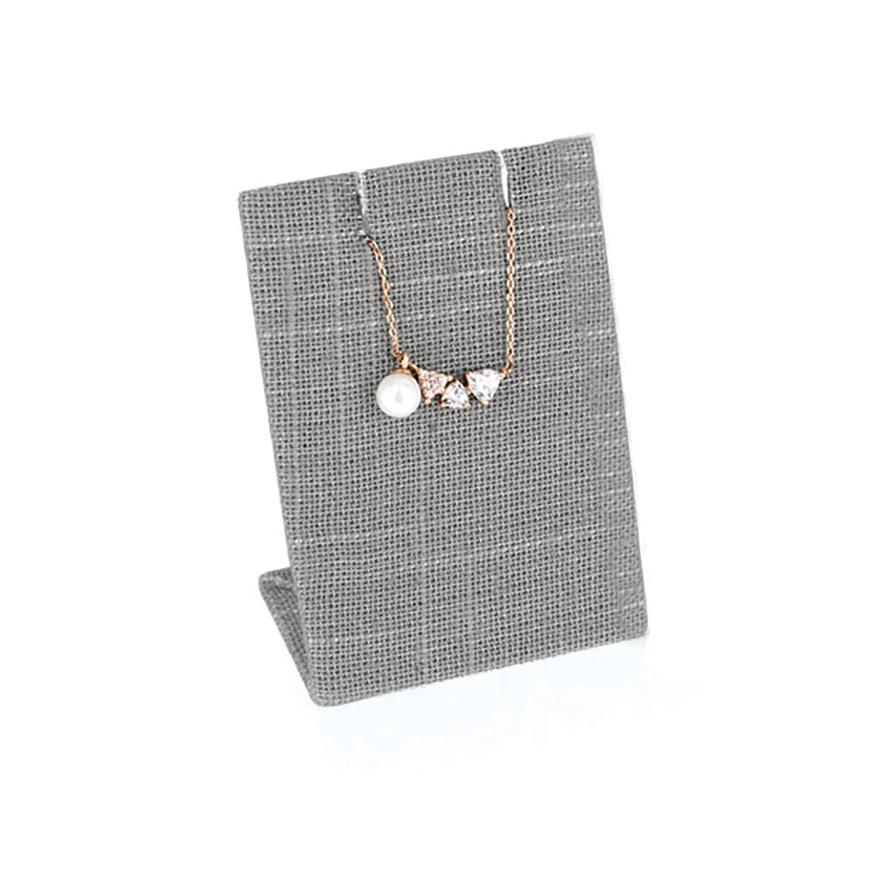 Earring Display Stand — 2 3/8 x 1 1/2 x 3 1/4" H — Grey Linen