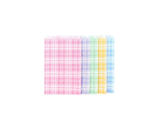 Plaid Paper Gift Bag — Assorted — 6 x 9 in