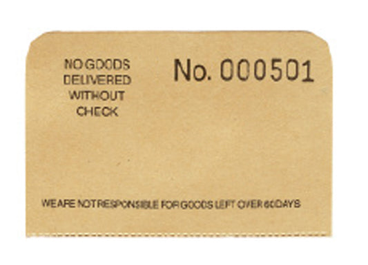 3-Part Layaway Envelopes — #3001 - 4000 — Natural Kraft
