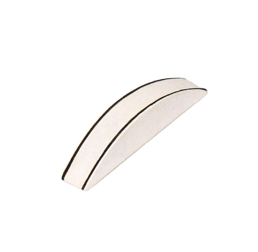 Low Profile Bracelet Display — White Faux Leather w/ Black Trim