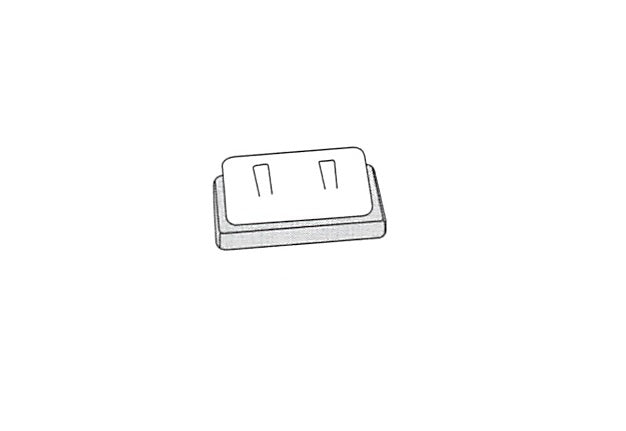 2-Ring Clip — White / Rosewood (set 42)