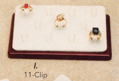 (11-Clip)Ring display — Clips — steel grey (SET42)