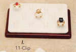 (11-Clip)Ring display — Clips — steel grey (SET42)