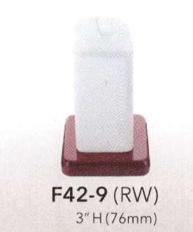 Tall Ring Cluster — White / Rosewood (set 42)