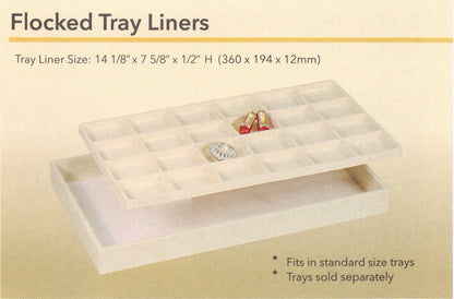 Flocked Tray Liners - 14 1/8" x 7 5/8" x 1/2" high