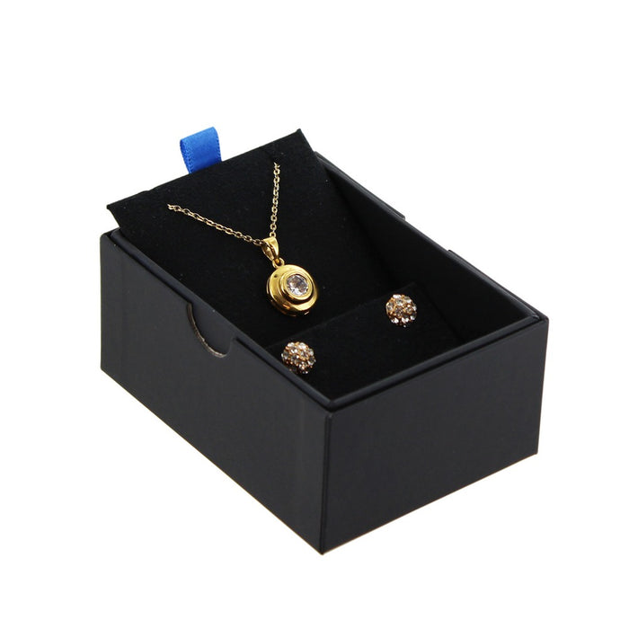 Earring/Pendant Box - Cobalt Blue Collection