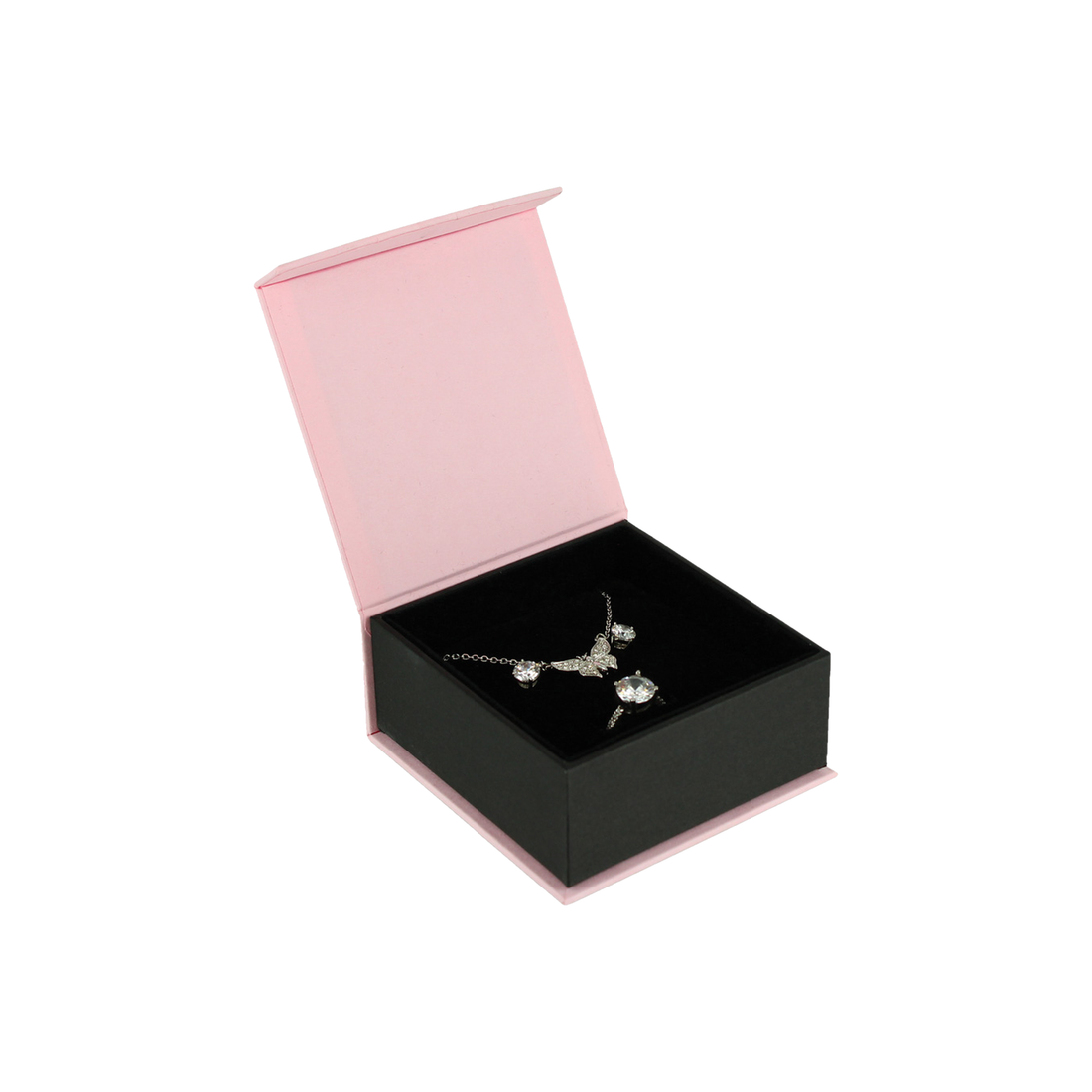 Combo / Set Box - Fancy Magnetic Flap - Matte Pink