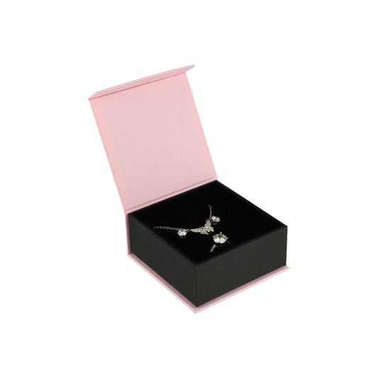 Combo / Set Box - Fancy Magnetic Flap - Matte Pink