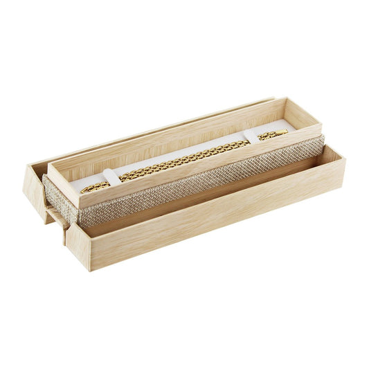 Bracelet Box - Double Door - Burlap