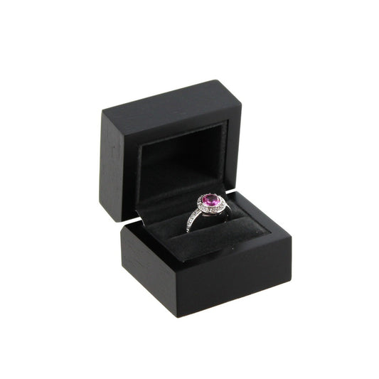 Ring Box - Classic Premium Hardwood - Black