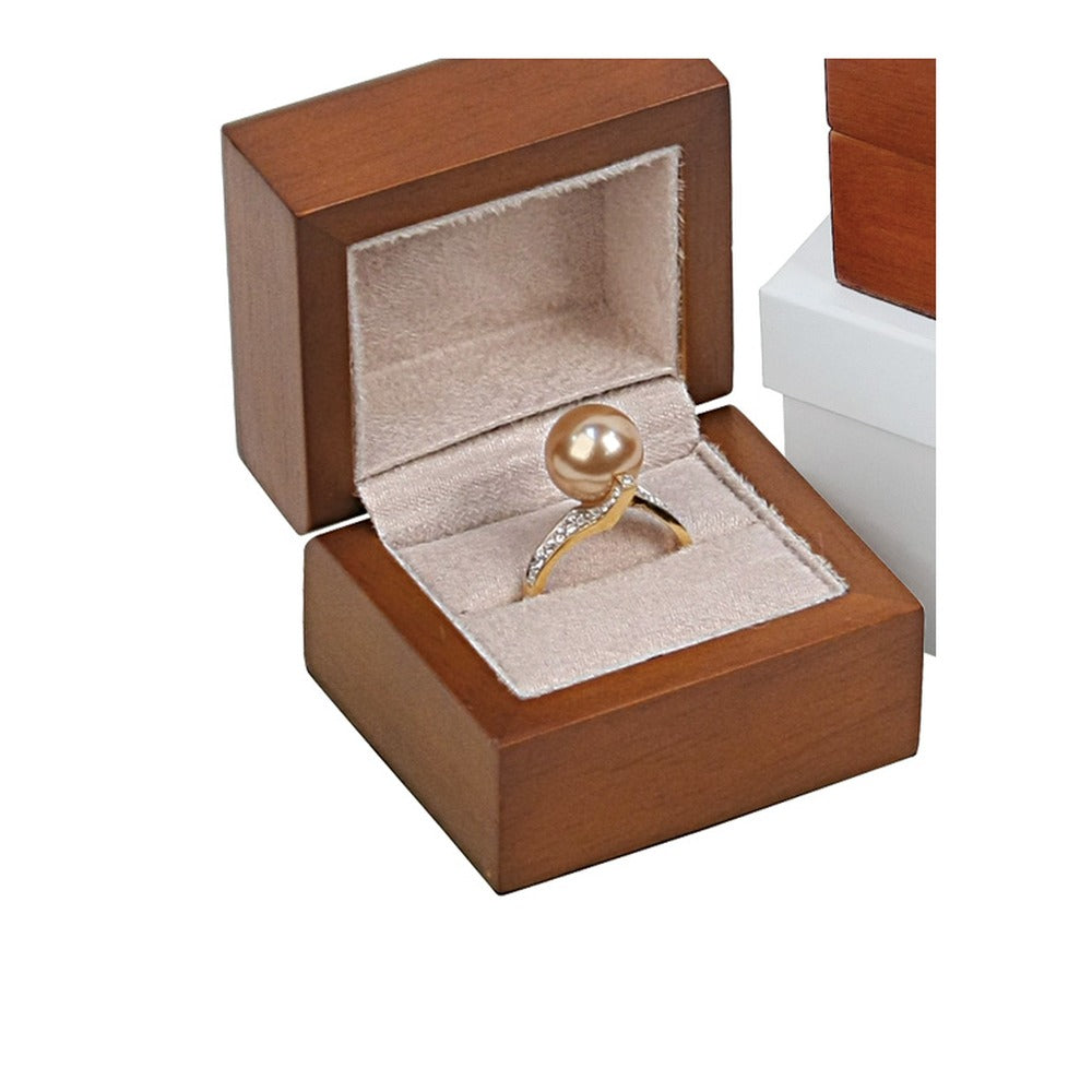 Ring Box - Classic Premium Hardwood - Brown