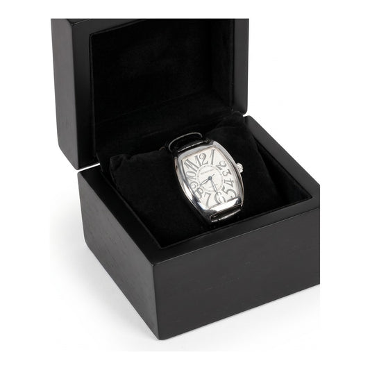 Bangle/Watch (Pillow) Box - Classic Premium Hardwood - Black