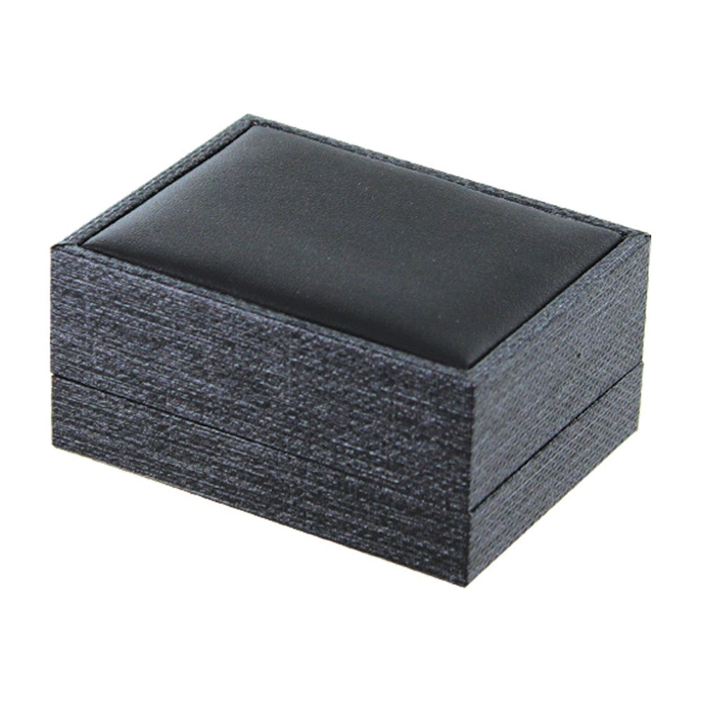 Ring Box - Padded Inset Top - Mesh Grey