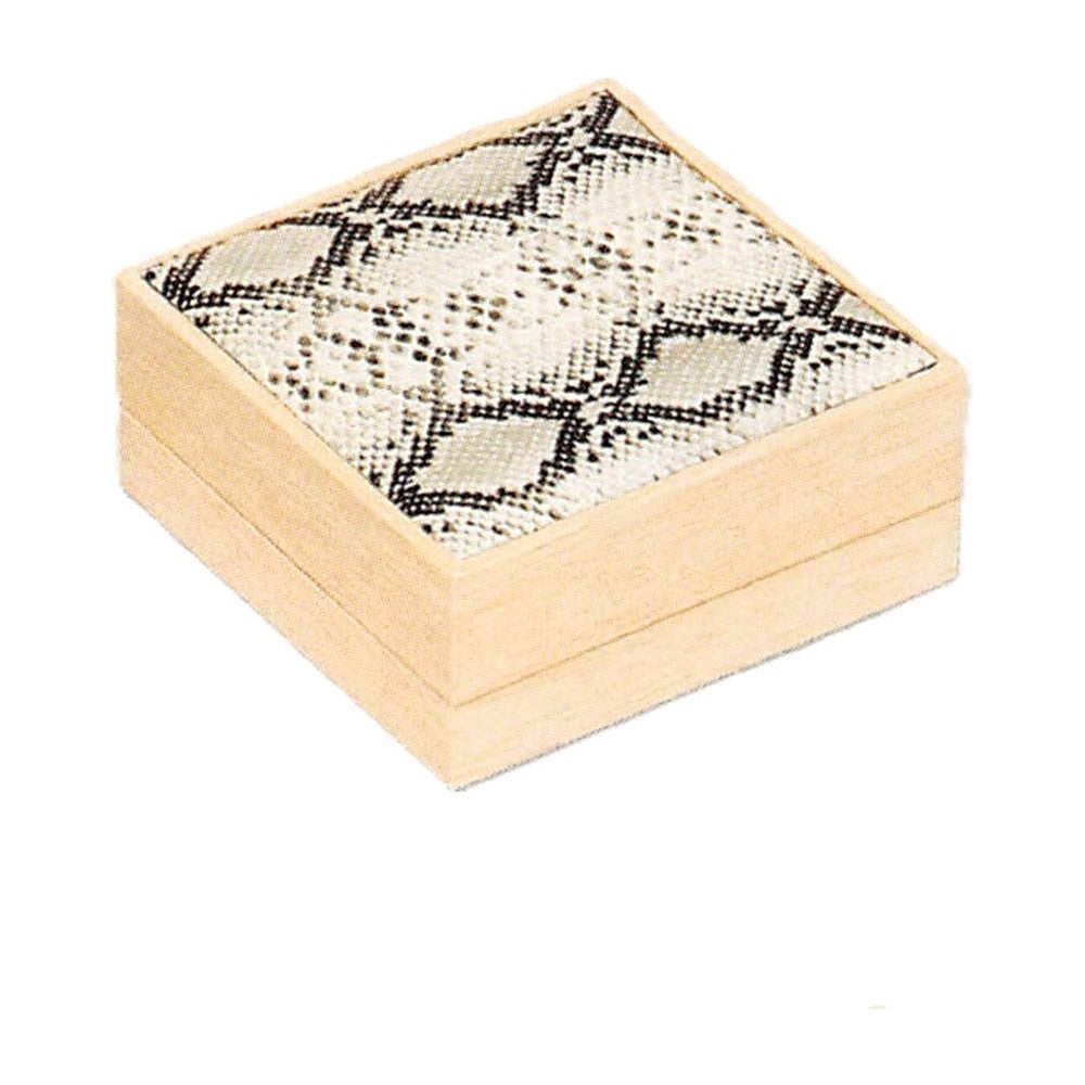 Earring/Pendant Box - Padded Inset Top - Snake