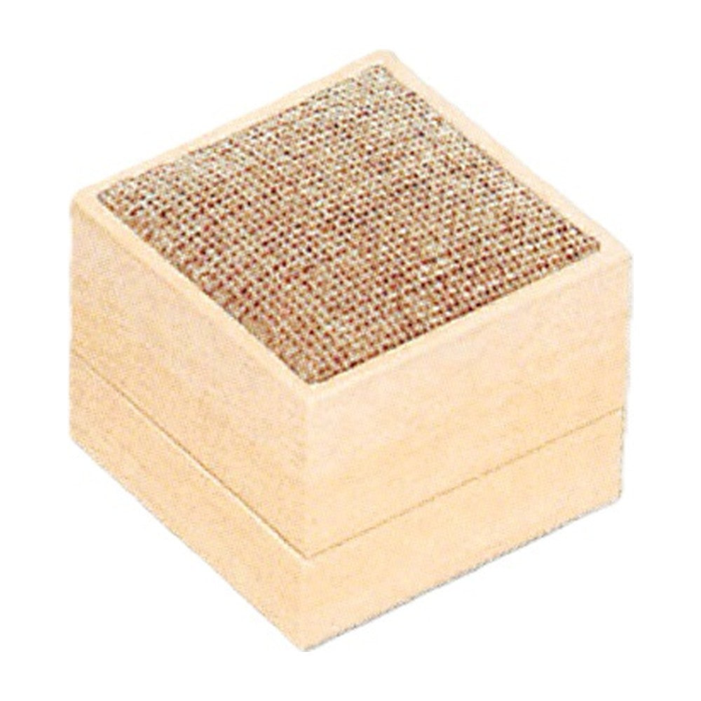 Watch Box - Padded Inset Top - Burlap
