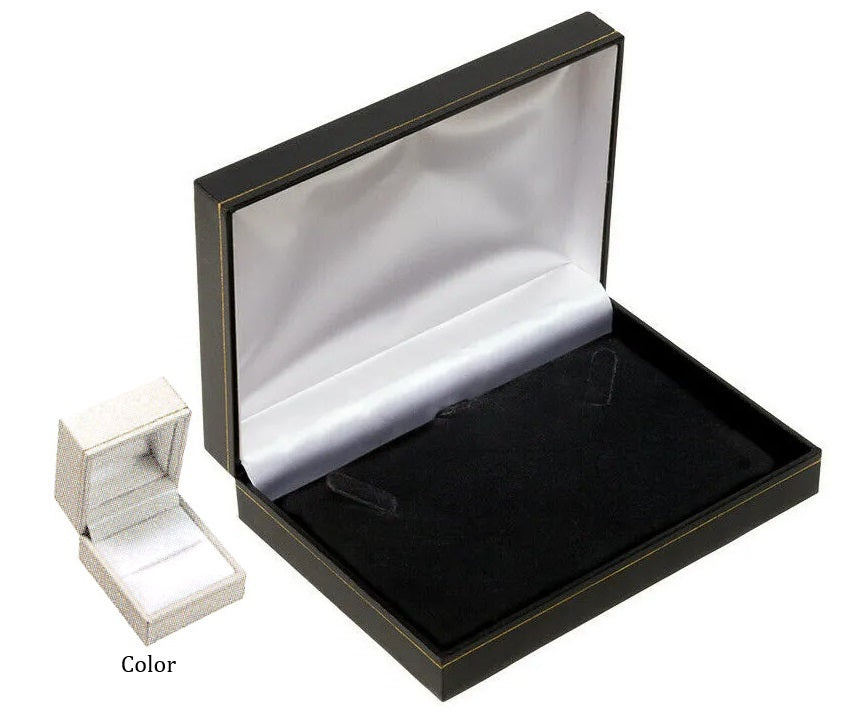 Classic Rectangular Style Leatherette Box - 1