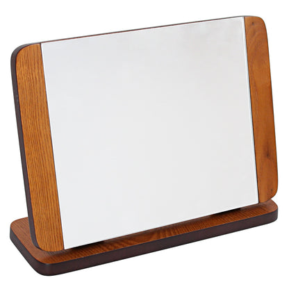 Small Wooden Folding Mirror