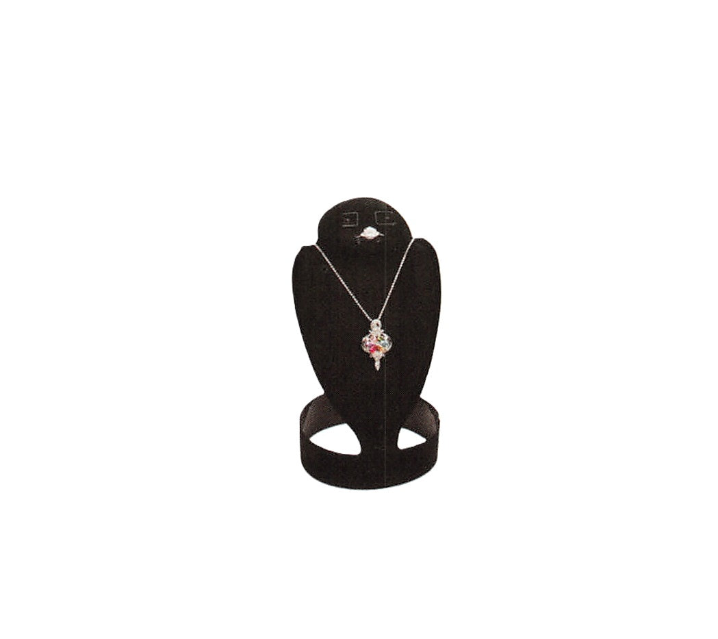 Foldable Neckform — 4 1/4 x 4 x 7 1/2" H — Black