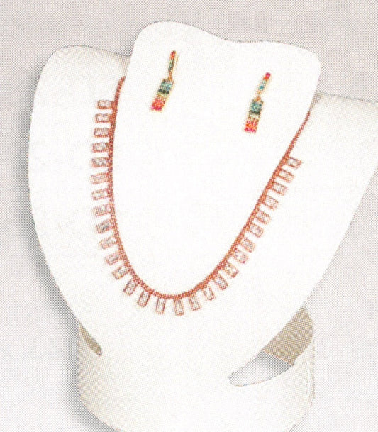Plastic Foldable Neckform — Angled — 8 1/2 x 6 x 9 1/8" H — White